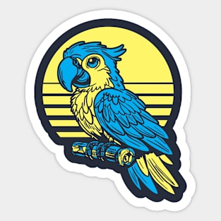 Tropical Parrot Sticker